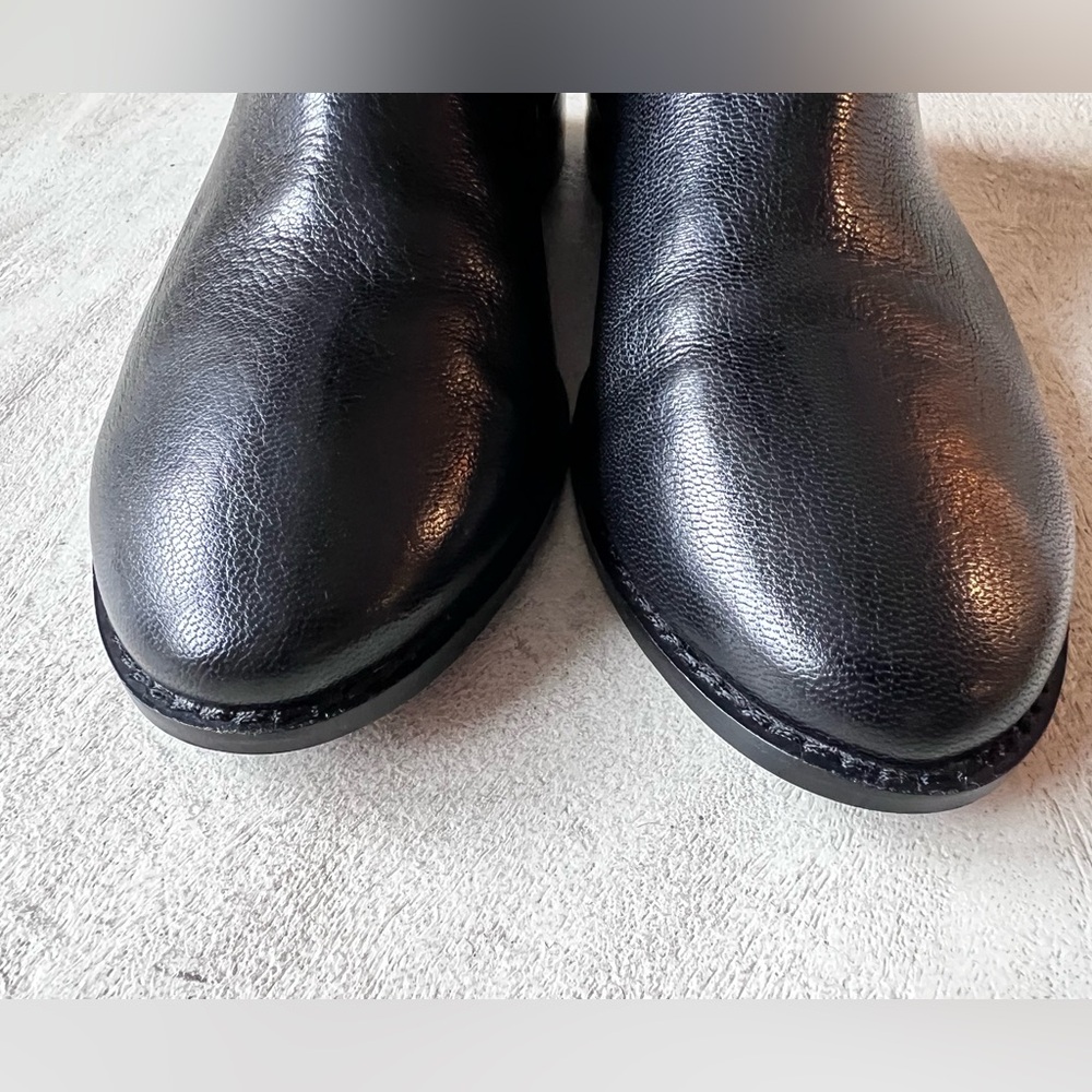 Cole Haan Two-Tone Knee High Leather Riding Boots Women’s Size 7.5 Black / Brown - Picture 5 of 9